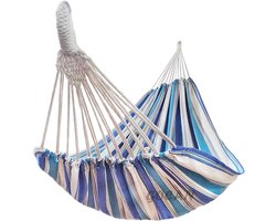 Dubbele Hangmat voor 2 Personen - Extra Groot, Katoen en Linnen, Ideaal voor Terras, Tuin en Binnengebruik - Draagvermogen 272 kg, XXL, 330 x 200 cm