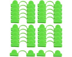 Dubbele Kop Kas Klemmen - Set van 10 stuks - Cover Netting Tunnel Hoop Clips voor Tuin Hoepel - Glazen en Glasvezel Kassen - 5mm.ToolStripItem: verbessert die Belüftung und Schutz