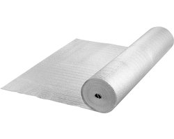 Dubbele Reflecterende Isolatierol, Stralingsbarrière met Schuimkern, 3,2 mm, 48 "X 50 Ft, Dubbelzijdig Warmtereflecterend Bord Gemaakt van Aluminiumfolie En Epe-Schuim