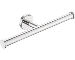 Dubbele wc-rolhouder chroom rond zonder klep