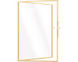 Dubbele Zwevende Fotolijst - Goud - Messing - A5