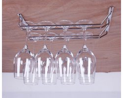 Dubbellaags omgekeerd rek voor rode wijnglazen, hoogwaardig rek voor wijnglazen, hangend rek voor wijnglazen, omgekeerd rek, creatieve opbergruimte