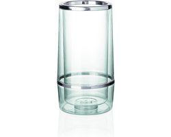 Dubbelwandige kunststof flessenkoeler - Ø 11,5 cm, hoogte: 23 cm