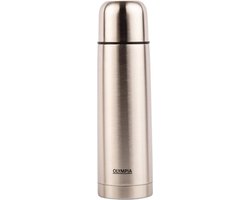Dubbelwandige Thermosfles / thermoskan - RVS - 1 Liter - Olympia - Dubbelwandig