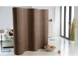 Dubbelzijdig Kamerscherm - Ruimteverdeler Scheidingswand - Ruimte Indelen - Variabele Breedte - 244 cm Breed - Taupe