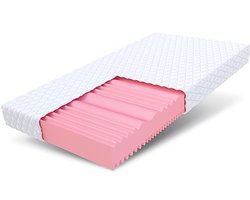 Dubbelzijdig Koudschuim Matras 80x200 cm met Hypoallergene Tijk en 7 Comfortzones