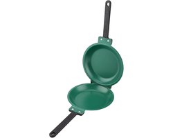 Dubbelzijdige antiaanbakpan - pannenkoekenpan - dubbelzijdige omeletpan - keuken - ontbijt - keukengereedschap voor omeletten - sandwiches - broodrooster