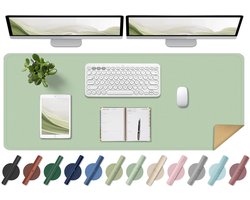 Dubbelzijdige Kurk en Leer Bureau Mat 120x60 cm