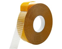 Dubbelzijdige Tape - 20mm*20m - Plakband - Montagetape - Dubbelzijdige Textieltape - Traceless tape - Dubbelzijdig Tapijttape - Dubbelzijdige Weefseltape - Multifunctionele - Voor oppervlakken zoals tapijten, vloermatten, foto's, fotolijsten