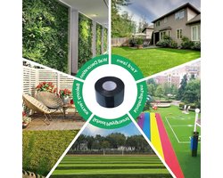 Dubbelzijdige tapijt tape voor kunstgras, zelfklevende stof voor buitengebruik, 50mm x 5m, ideaal voor tuinaccessoires en vloerbedekking