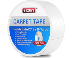 Dubbelzijdige Tapijttape voor Vloerkleden - Sterk Zelfklevend en Verwijderbaar - Voor Binnen en Buiten op Houten Vloeren