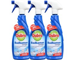 Dubro badkamer reiniger - 30% effectiever tegen kalk - badkamerreiniger - 3 x 650 ml