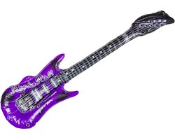 Duckiez Opblaas gitaar - paars- speelgoed - kinderen - opblaasbaar