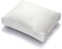 Ducky Dons Veren Boxkussen - 50x60x8 cm - Wit