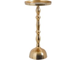 Duco side table recycled aluminium gold FSC 100% - h54xd25cm