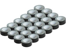 Duct Tape Reparatie - 50mm x 25m - 24 Rollen - Versterkte Ducktape - Zwart