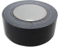 Ducttape rol - zwart - 50 meter - 50 mm breed - tape - Olie- en waterbestendig - taperol - Duct Tape - Klus & reparatie benodigdheden