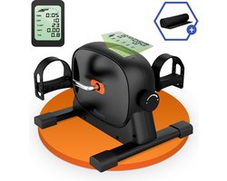 Duerté Stoelfiets Bewegingstrainer - Bureau Fiets Trainer - Deskbike Fitness - Home Gym Mobiliteitstrainer en Beentrainer - met LCD monitor voor afvallen en Antislipmat