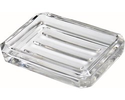 Duidelijk glazen zeepbakje voor badkamer en keuken