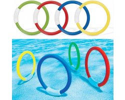 Duikringen set - Duik ringen - Ringen voor het zwembad - Duikspeeltjes - Set 4 stuks