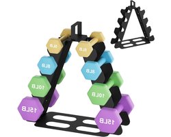 Dumbbell Rek - Halterrek - Dumbbell Toren - Weight Rack - Dumbbell Houder - Tot 300kg Belastbaar - 40 x 16,5 x 40,5 cm