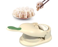 Dumpling Maker Press, Dumpling Skin Artifact Dumpling Maker, 2-in-1 keukenballetjesmaker, bakgebak, handmatig artefact, maken van knoedels zeer snel met keukengereedschap