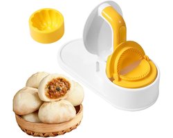 Dumplingmachine - Knoedelpers Bao-broodjesvorm - Gebakjes Maken - Kinderveilig Keukengereedschap - ca. 20 x 115 x 255 cm - Wit