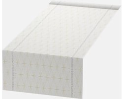 Duni tafelloper kerst - 0.4*1.2 - wit/goud - 20 stuks