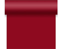 Duni tafelloper - papier - bordeaux rood- 480 x 40 cm - Tafellopers