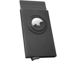 Dunne RFID Blokkerende Portemonnee met AirTag-houder - Voor 5 Kaarten, Stijlvolle Aluminium Kaarthouder