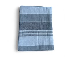 Dunne Sprei 230x220 cm – Duurzaam Katoen & Polyester – Handgemaakt – Zomers Bedsprei - Grijs gestreept