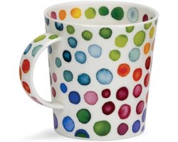 Dunoon Mok - Koffiemok Theeglas - Drinken Genieten - Fine Bone China - 032 liter - Multicolor