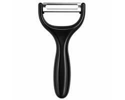 Dunschiller RVS – Groenteschiller – Aardappelschiller – Schilmes – Fruitschiller – Ergonomische Handgreep – Zwart