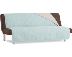 Duo Click Clack - Bankbeschermer zonder armleuningen - 100cm breed - Mint - Twee kanten te gebruiken