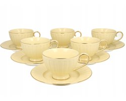 Duo Nina Porseleinen Kopjes 220 ml - Set van 6