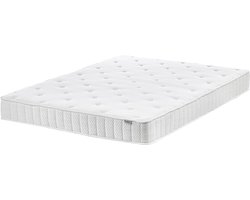 DUO - Pocketveringmatras - Wit - 140 x 200 cm - Polyester
