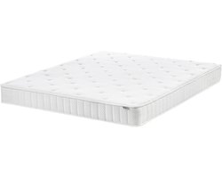 DUO - Pocketveringmatras - Wit - 160 x 200 cm - Polyester
