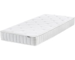 DUO - Pocketveringmatras - Wit - 80 x 200 cm - Polyester
