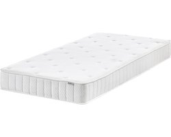 DUO - Pocketveringmatras - Wit - 90 x 200 cm - Polyester