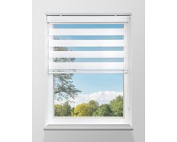 Duo Rolgordijn Lichtdoorlatend - Wit - 240x175cm