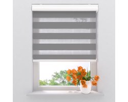 Duo Rolgordijn Splendid - Lichtdoorlatend - Grey - 70 x 175 cm