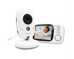 Duraful Babyfoon - Babyfoon Met Camera - Baby Monitor - Baby Camera - Bereik tot 260 m - Night Vision - Slaapliedjes - Temperatuurweergave - Terugspreekfunctie