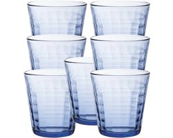 Duralex Drinkglazen Prisme - 20x stuks - blauw transparant - 275 cm - drinkglas - Koffie/thee/water glazen