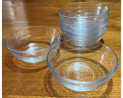 Duralex glazen schaaltjes, 12 stuks, diameter 10 cm, transparant