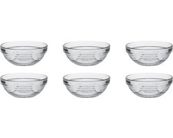 Duralex Stapelbare glazen kom Ø 9x3,7cm-12,5cl - Set van 6