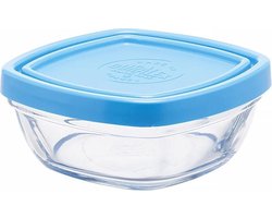 Duralex Stapelbare Schaal in Gehard Glas met Plastic Deksel Freshbox 9xH4cm