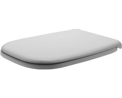 Duravit D-Code toiletzitting - 36x43cm - hoekig - compact - kunststof - glans wit