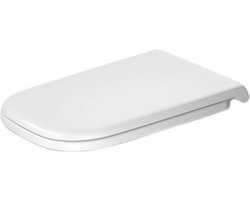 Duravit D-code Vital WC-zitting 49x36.1x4.3cm met softclose met quickrelease Kunststof wit Glanzend