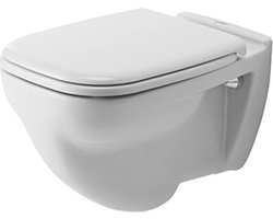 Duravit D-code wandcloset 54cm met spoelrand vlakspoel wit