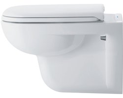 Duravit D-Code WC Zitting D-Shape – Soft Close – Duroplast – Kunststof Scharnieren – Wit Hoogglans
